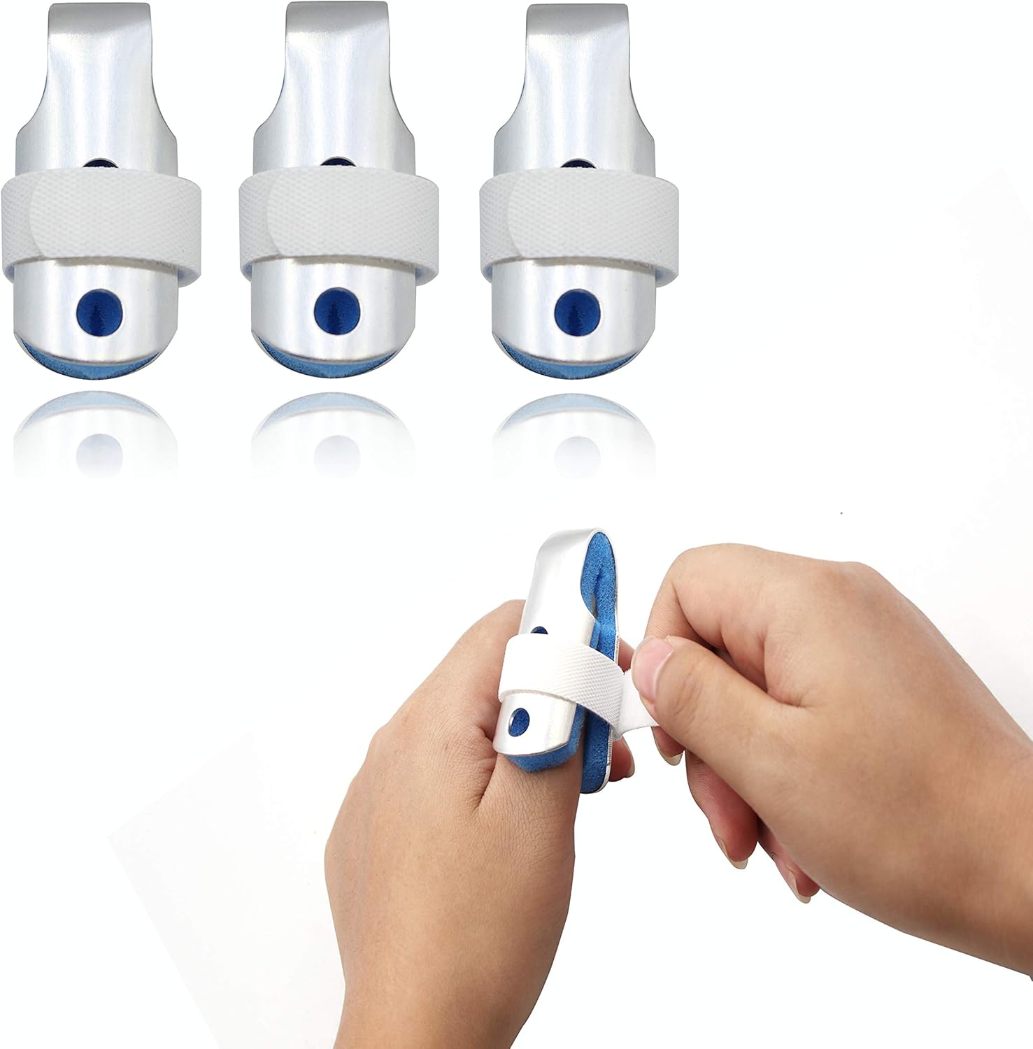 BRMDT Trigger Finger Splint, Aluminum Thumb Splint Finger Support for Promote The Rehabilitation of Finger Fracture Fingers/Bent Finger, Finger Splints for Straightening (Mixed): Health & Personal Care