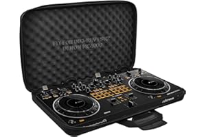 ITHWIU Lightweight Molded Hard Storage Case, Fits for Pioneer DDJ-REV1 SR SR2 RR Denon MC4000 Numark NVII Mixtrack Pro 3 NV Platinum