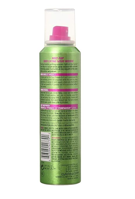 Amazon Com Garnier Fructis Root Amp Root Lifting Spray Mousse 5 Oz Pack Of 3 Beauty