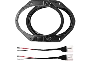 6x9 Speaker Adapter Mount and Wiring Harness for Ford F-150 2015-2024, Car Front Rear Door Speaker Spacer Ring Upgrade Kit