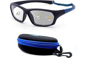 BLUE CUT Kids Sports Protection Goggles – Photochromic Safety Glasses for Children, Basketball, Baseball & Outdoor Sports