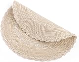 SHACOS Round Placemats Set of 6 38 cm with 6 Coasters 10 cm Cotton Blend view 8