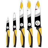 The Sports Vault NFL Pittsburgh Steelers 5-Piece Kitchen Knife Set