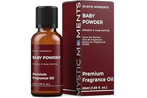Mystic Moments | Baby Fresh Powder Fragrance Oil 50ml - Perfect For Soaps, Candles, Bath Bombs, Oil Burners, Diffusers and Sk