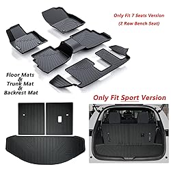 ASINRI Floor Mats & Trunk Mat & Backrest Mat for