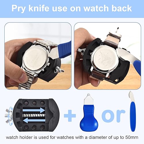 EasyTime Watch Battery Replacement Tool Kit: EasyTime Professional Watch  Repair Toolkit Watch Back Remover Set