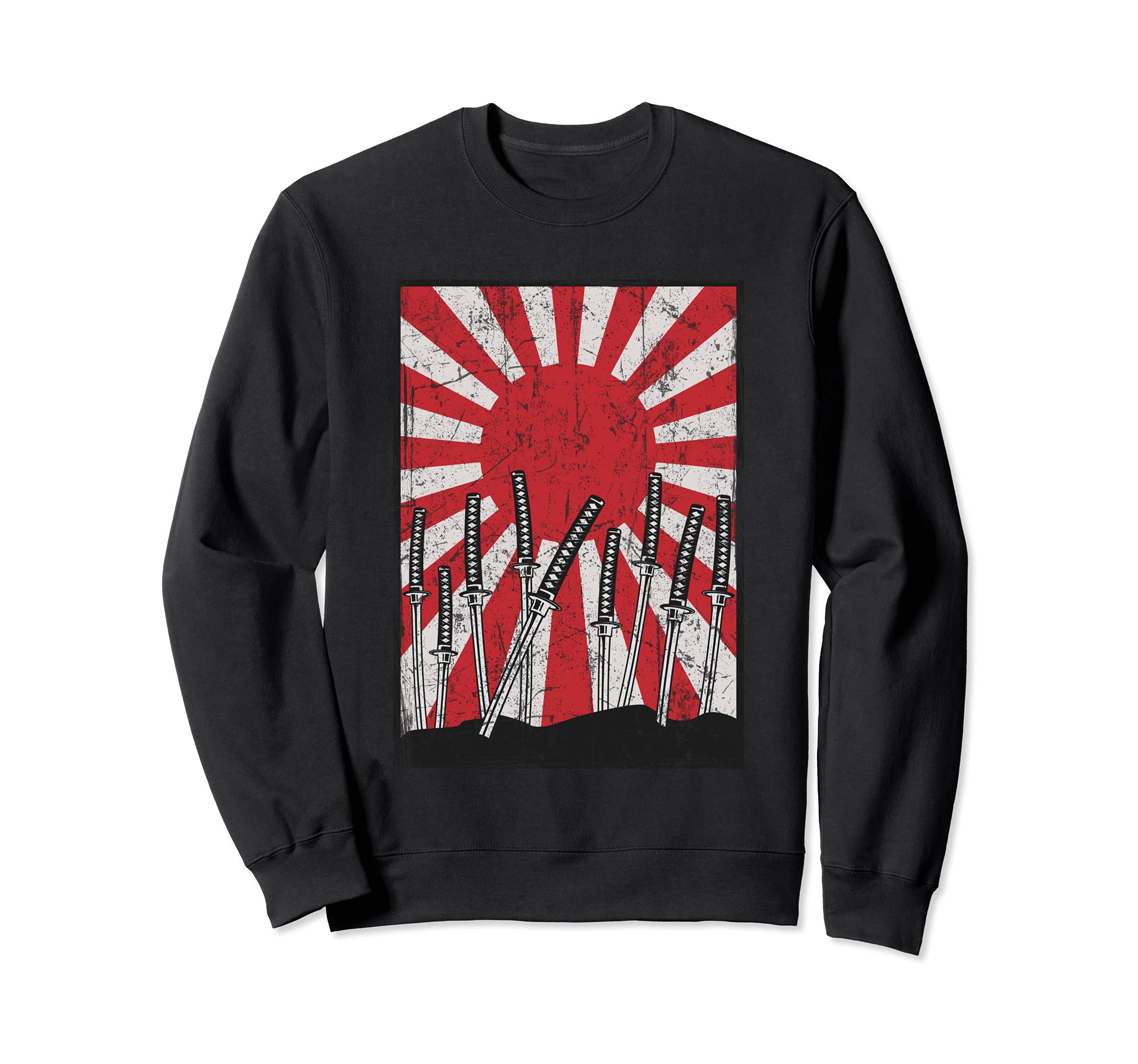 Japanese Swords field of battle samurai warriors Sweatshirt