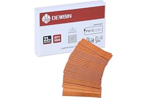 DEWBIN 23 Gauge Pin Nails, 3000 Cts 1/2-Inch Micro Headless Piner Nails, Galvanized 23 GA Pins Nails for Nail Gun for Woodworking and Trim Work