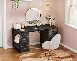 ODK 48 Inch Computer Desk with 8 Fabric