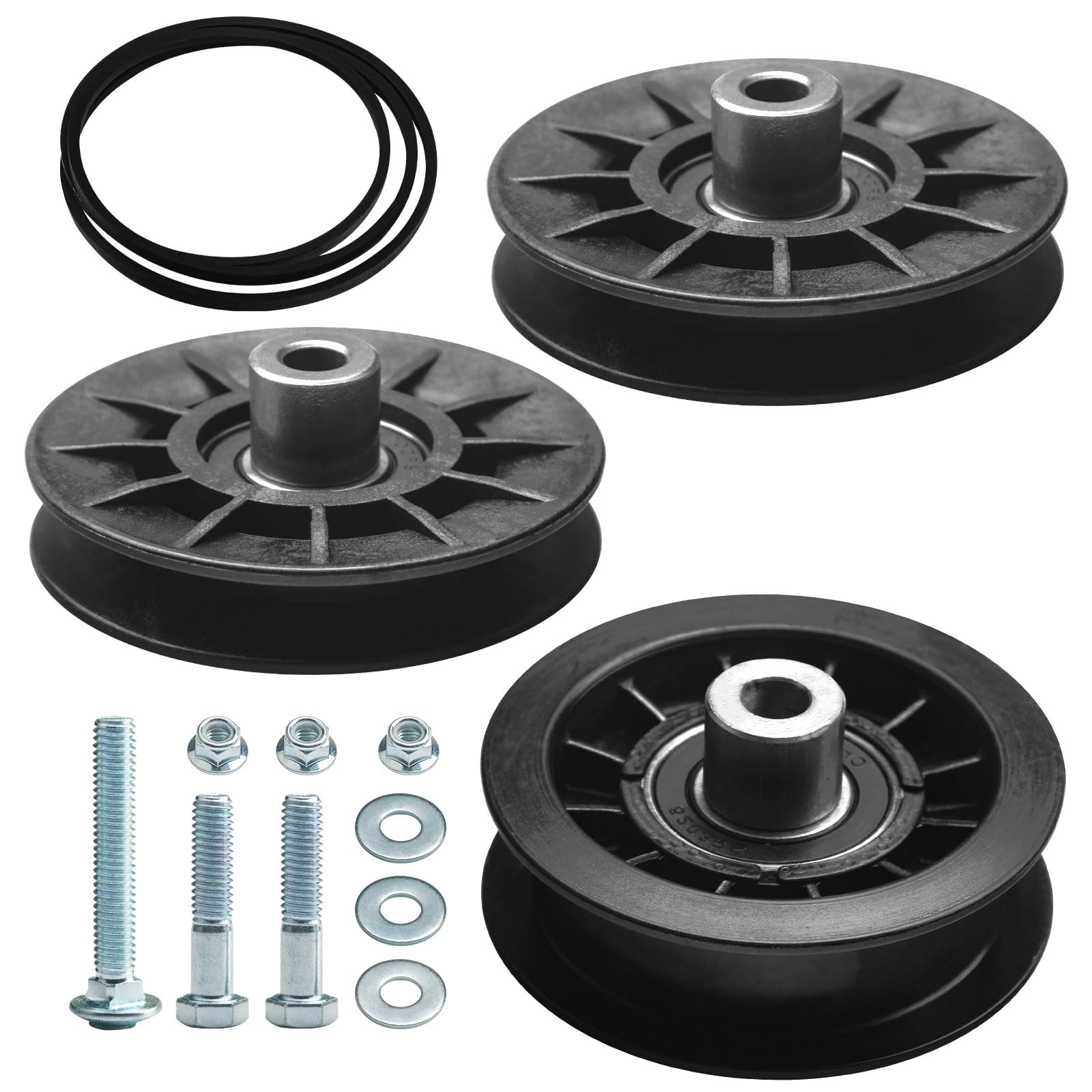 2 Pack 194326 194327 Idler Pulley Set For Husqvarna Yth2348 Lgt2654 Mower