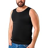 TAILONG Gynecomastia Compression Shirts for Men - Body Shaper Tank Top Sleeveless Slimming Undershirt Plus Size Shirts