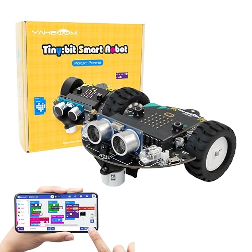 Yahboom Microbit V2 Start Robotic for Kids STEM Education Toy Car Kit ...