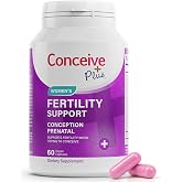CONCEIVE PLUS Womens Fertility Support | Conception Prenatal for Trying to Get Pregnant, Exclusive Conception Formula, Folate, Zinc, Thiamin, Riboflavin, Biotin
