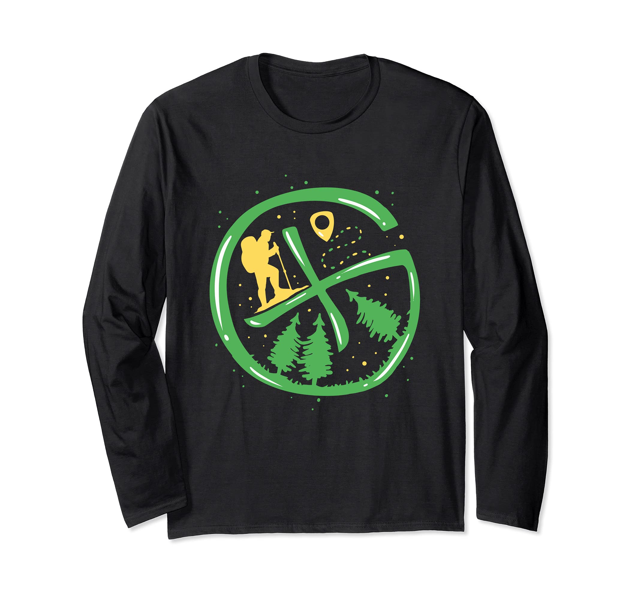 Geocache Hiking Outdoor - Funny Geocaching Long Sleeve T-Shirt