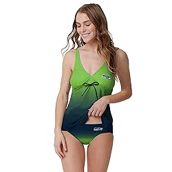 FOCO Women's NFL Team Logo Ladies Bathing Swim Wear