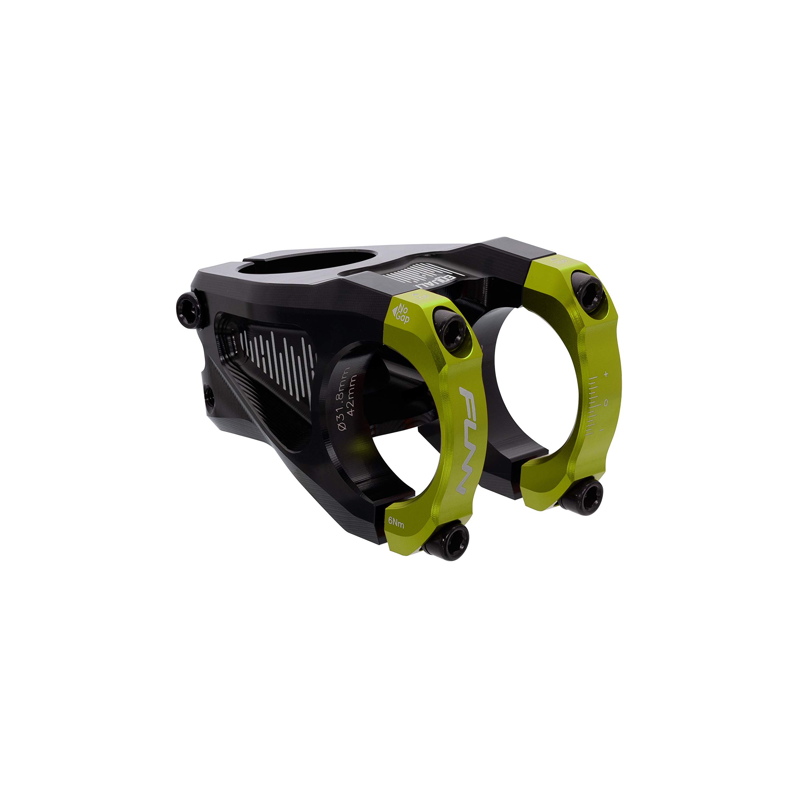 FUNN Equalizer Bike Stem with 10mm Drop or Rise, 31.8mm Bar Clamp (Length 42mm, Green)