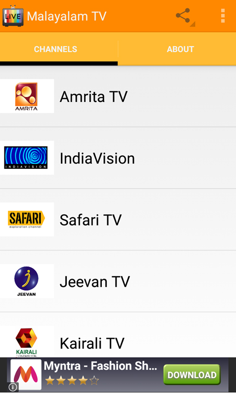 Malayalam Live Tv Hd Amazon Com Appstore For Android