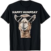 Happy Hump Day Camel Funny Midweek Motivational Quote T-Shirt