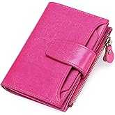 FALAN MULE Small Wallet for Women Leather Bifold Compact RFID Blocking Small Womens Wallet Purse