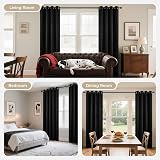 Joydeco Blackout Curtains 63 Inch 2 Panels Thermal Grommet Room Darkening view 8