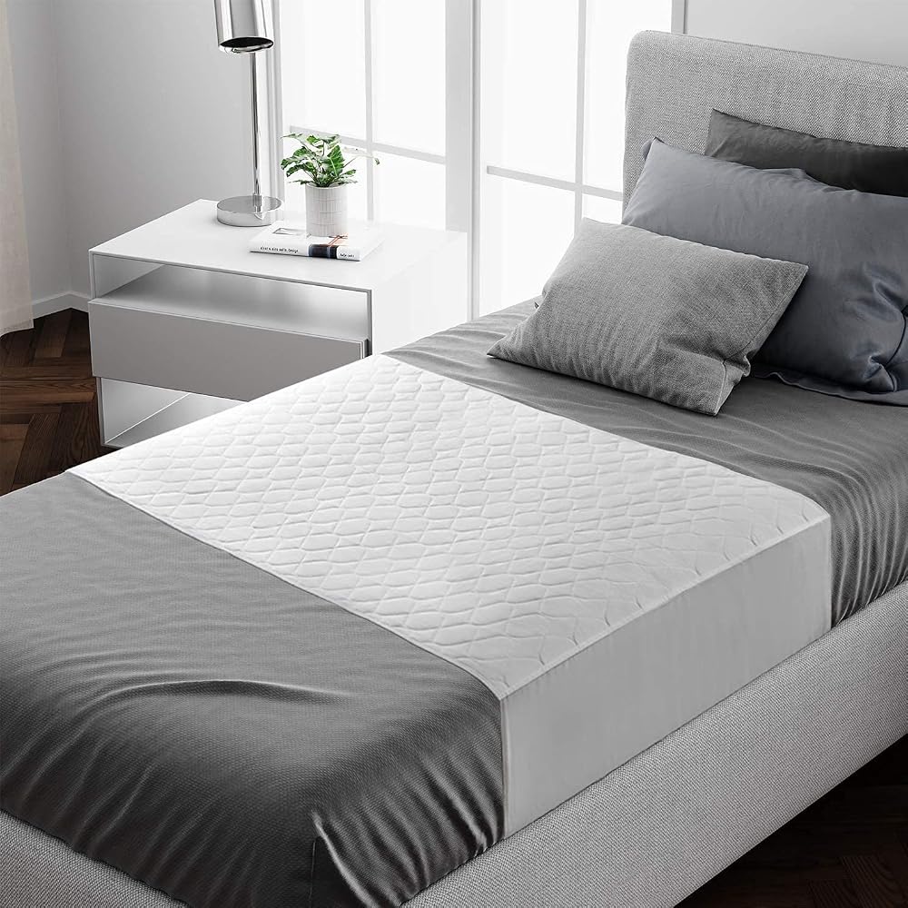 Lynmark Waterproof Bed Protector with Tuck-In Flaps 135x85cm White