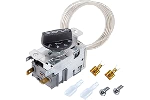 IEXCAUW 800393 Refrigerator Temperature Control Kit ,Compatible with True Refrigerators Parts,Freezer Thermostat,Refrigerator Thermostat,Replace 800306,831932,461387,Fit TC,TSD,T Series,GDM,GEM,G4SM