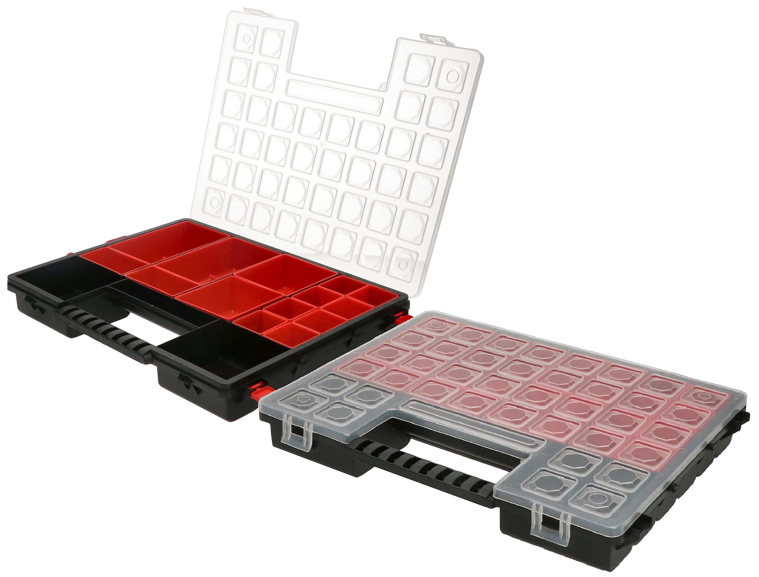 KOTARBAU® Portable assortment double box organiser with removable containers