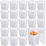Mifoci 24 Pcs Plastic Food Containers Ice Cream