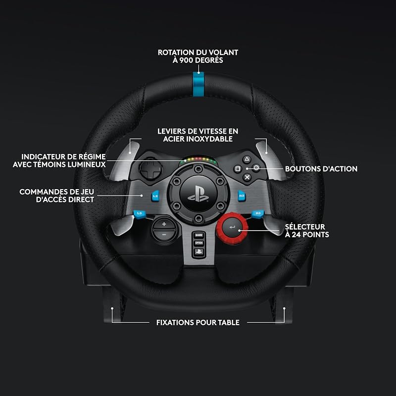 G29 SE Driving Force Wheel & Shifter pour Playstation & PC- Noir