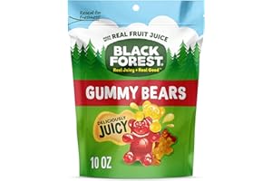 Black Forest Gummy, Bears, Fruit Flavor, Deliciously Juicy, Made with Real Fruit Juice, 10 oz
