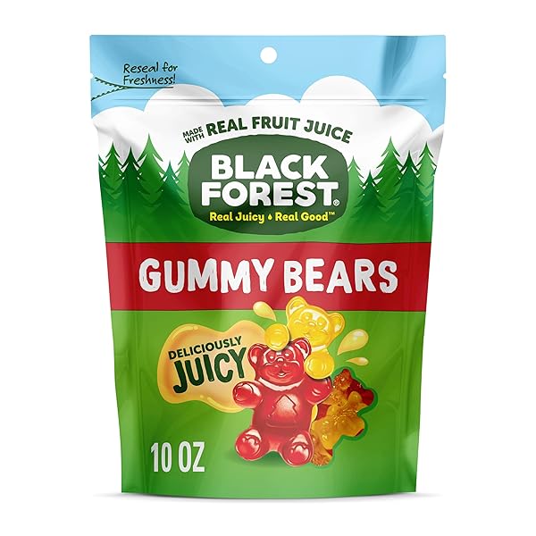 BLACK FOREST GUMMY, BEARS, FRUIT FLAVOR, DELICIOUSLY JUICY,...