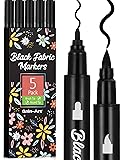 Gain-Art Black Fabric Markers - Dual-Tip Fabric