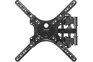 MOUNTUP Full Motion TV Wall Mount for Most 26-60 Inch TVs, Max VESA 400x400mm Wall Mount TV Bracket with Swivel Tilting Extension Level Adjustment for LED LCD Flat Curved TVs Up to 77 LBS, MU0018