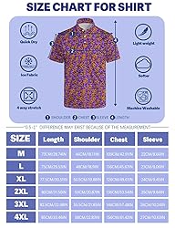 Xdceu Men's Skull Polo Shirts Hawaiian Golf Polo
