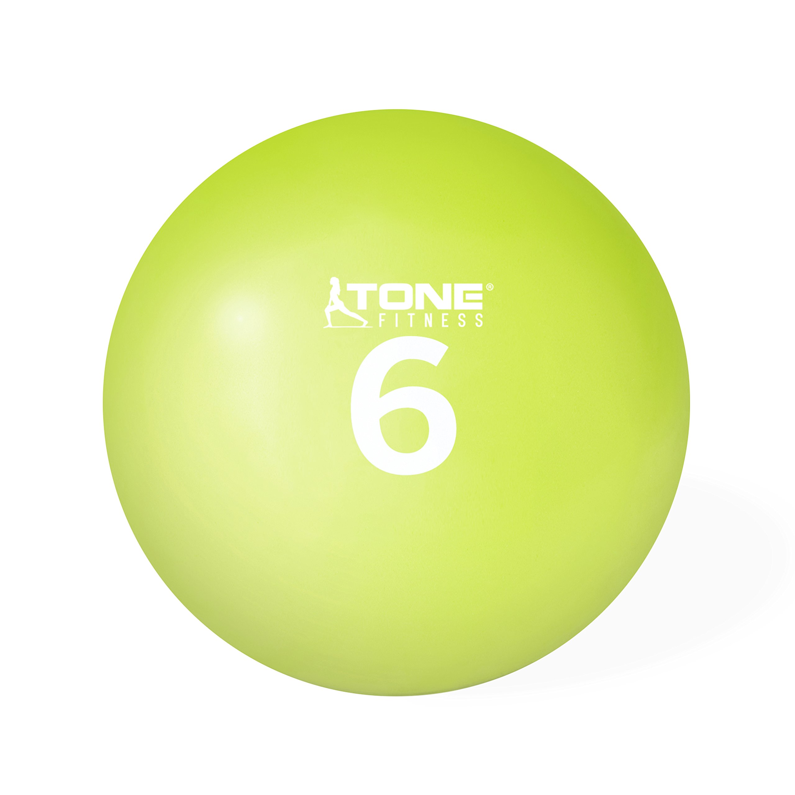 Tone Fitness HHKC-TN006 Soft Weighted Toning Ball, 6 lb, 1pieces,Green