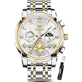 OLEVS Watch Men Luxury Dress Stainless Steel Date Analog Watch Waterproof | Large Face Watches For Men Classic Quartz Fashion Ideal Gift For Business And Daily Wear Reloj para Hombre