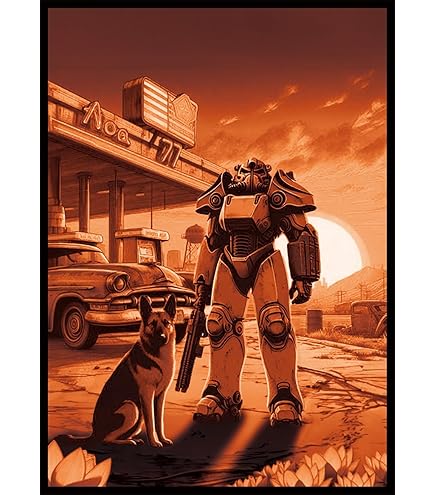 Amazon.com: Ultra PRO - Fallout Playmat - Puresteel Paladin - for