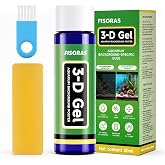 FISORAS Aquarium Background Gel, 30ML(1OZ) Glue with Brush and Scraper | Easy to Apply, Clearer and Brighter