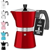 Zulay Moka Pot Espresso Stovetop Coffee Maker - Leak-Proof