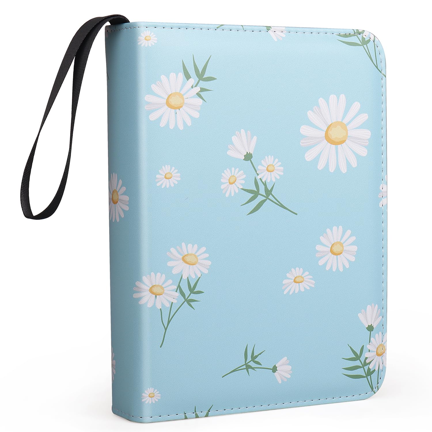 Photo 1 of 4 Pocket Trading Card Binders for 400 Cards, Cute Flower Pattern