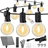 Brightown 38FT Solar String Lights Outdoor with