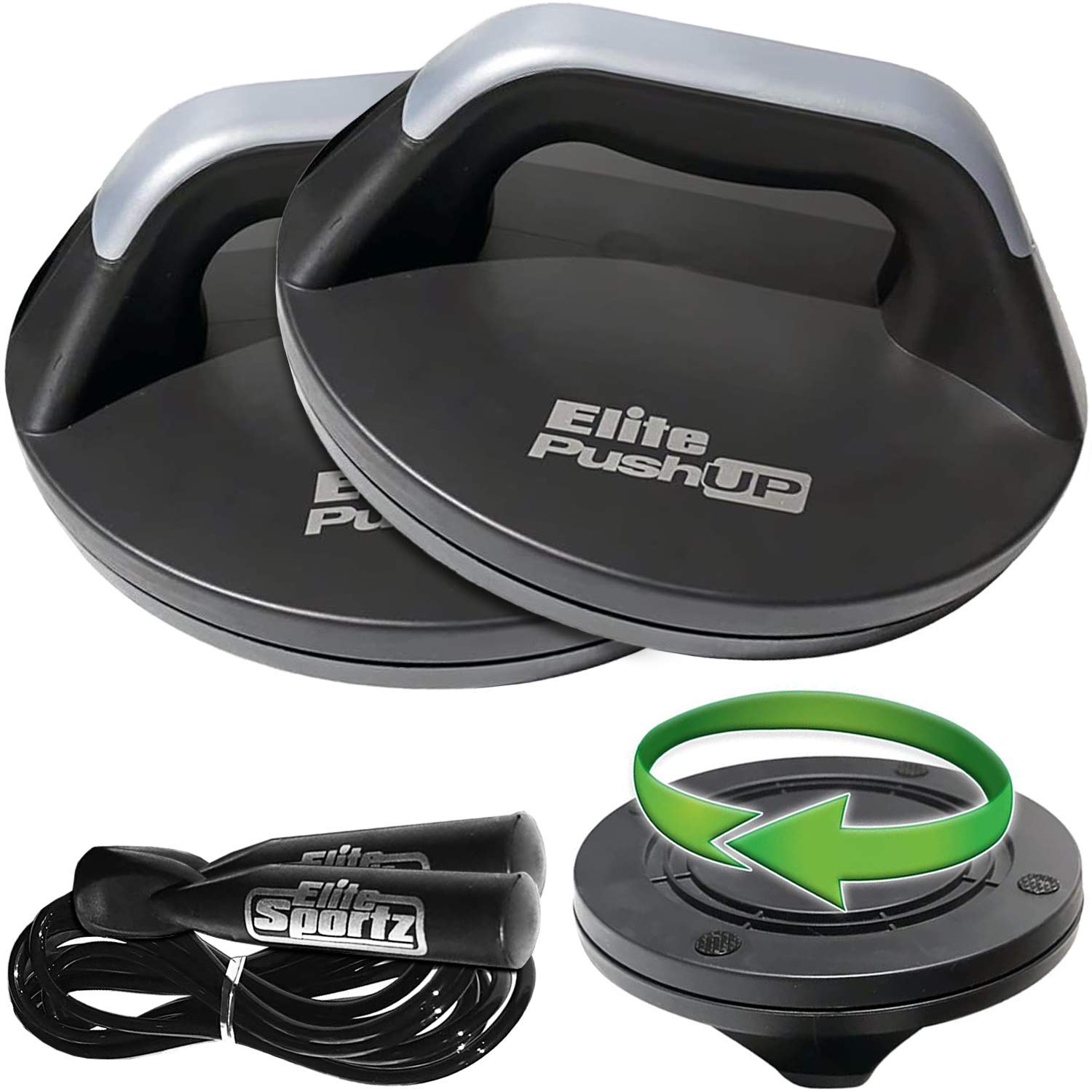 Elite Sportz Push Up Bars The Smooth Rotation Makes a Pushup on The