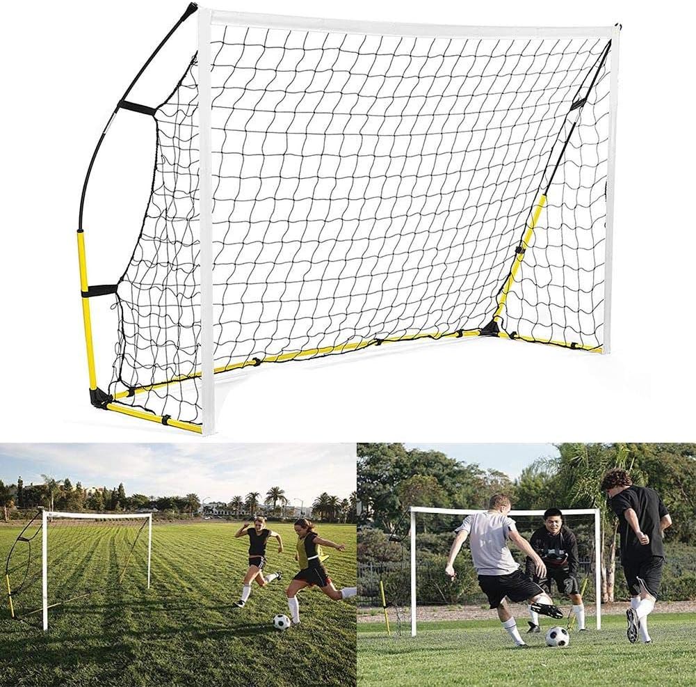 lahomie Portable Football Goal, Full Size Football Net Locking Model Goal Outdoor Training Net for Soccer Goal Post Junior Sports Training