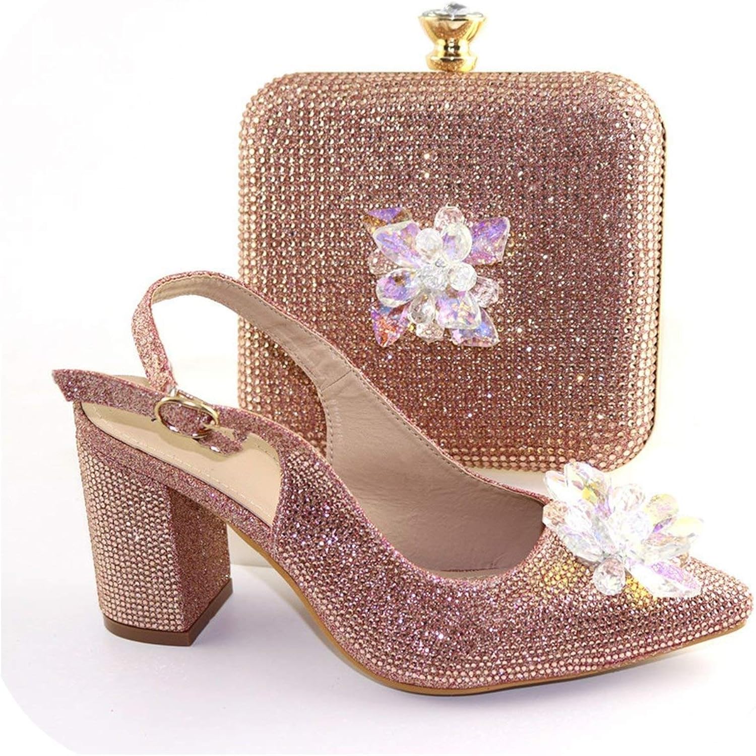 cream shoes and bag for wedding