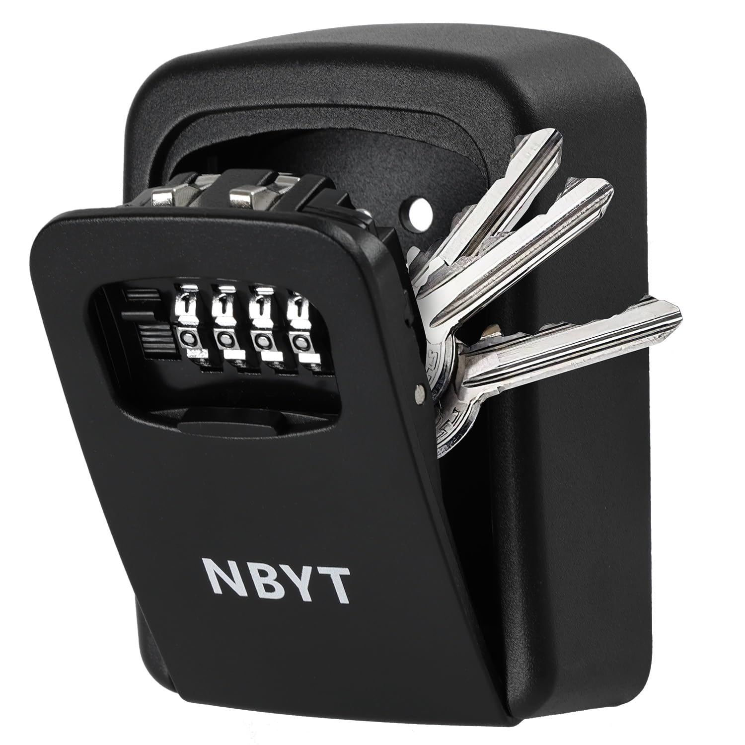 NBYT Portable Combination Lock keybox, Wall Mount,For House Keys Key Hiders to Hide a Key Outside,Waterproof Key Safe Storage Lock Box
