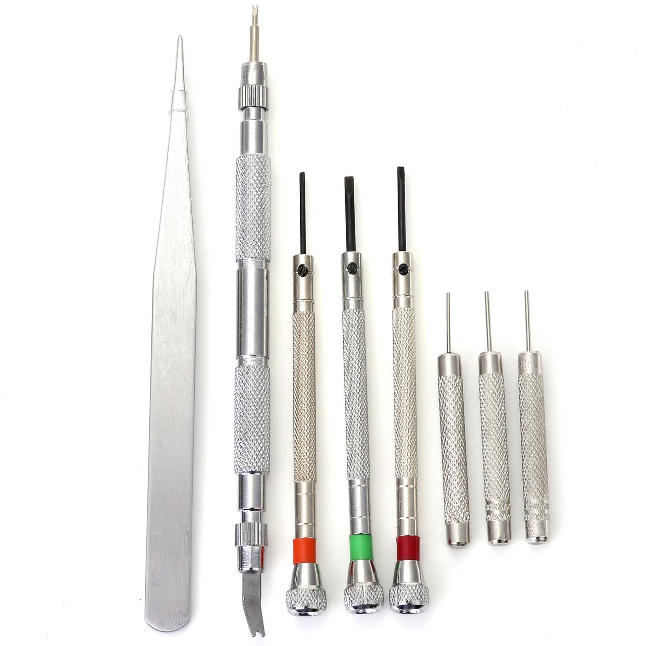 JSDDE Uhrenwerkzeugset 13-teilig in Nylontasche Uhrwerkzeug Uhrmacherwerkzeug Reparatur Set für jedermann