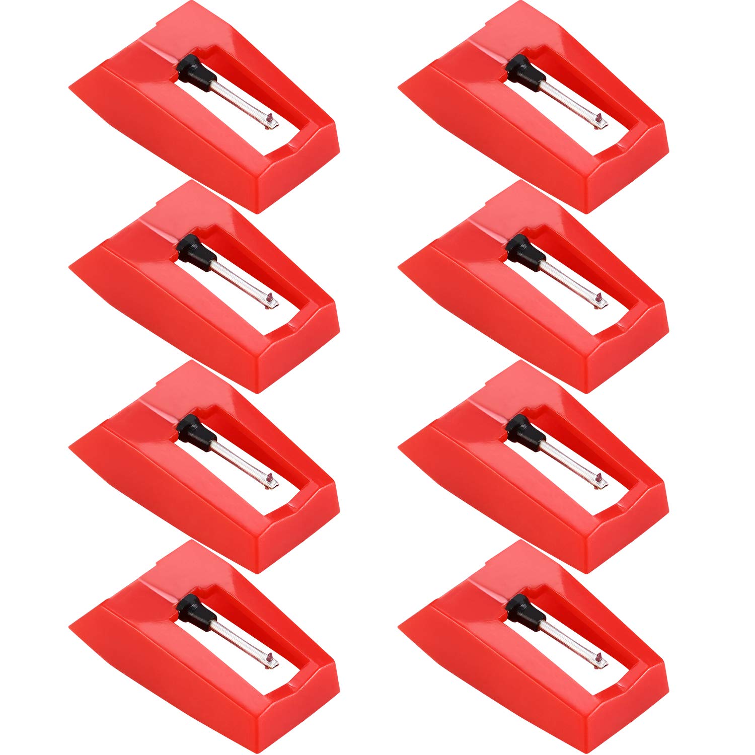 8 Pieces Record Player Needle Turntable Diamond Replacement Stylus Needles for Vinyl Record Player