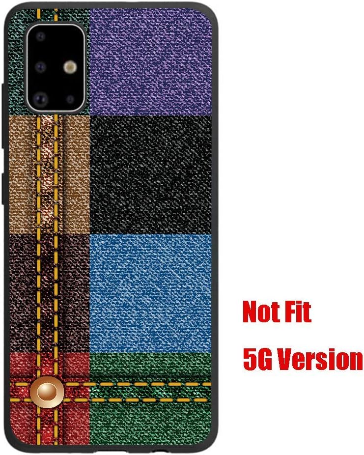 Entaifeng Samsung Galaxy A71 Case, Scratch Resistant Grippy Soft TPU Rubber Full Body Protective Phone Cover for Galaxy A71 (Trellis)
