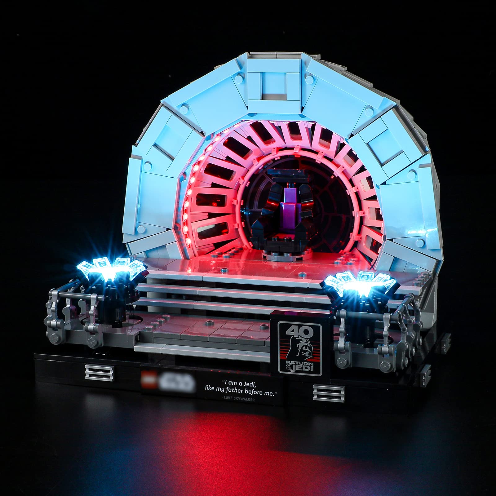 GEAMENT LED Light Kit Compatible with LEGO Emperor's Throne Room Diorama - for Star Wars 75352 Model (Building Set Not Included)