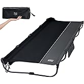 TIMBER RIDGE 20-Second Quick Set-Up Camping Cot, Aluminum Folding Cot | Lightweight Folding Bed Zipper Closure, Portable Carry Bag Included for Camping, Travel and Outdoors, Support up to 225lbs